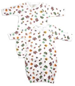 Girls Print Infant Gowns - 2 Pack (Color: Print, size: Newborn)