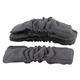 Folds To Prevent Side Leakage, Washable And Reusable Diapers (Option: 5layers of bamboo charcoal2)