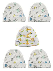 Beanie Baby Caps (Pack of 5) (Color: Prints, size: One Size)