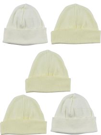Beanie Baby Caps (Pack of 5) (Color: Yellow, size: One Size)