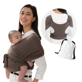 Summer Cotton Cross Simple  Baby Carrier (Option: Brown-M)