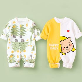 Cotton Long Sleeved Spring Clothing Children's Jumpsuit (Option: Little Forest Bear-80cm)