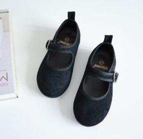 Velcro Four Seasons Small Fabric Shoes (Option: Black-155mm)