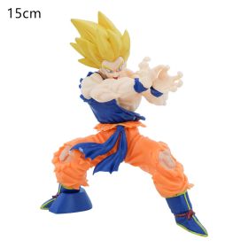 Dragon Ball Z Super Saiyan Broli Goku Gogeta Gohan WORLD FIGURE CLOLSSEUM Anime Action Figure Collection Model Toy (Color: 15CM)