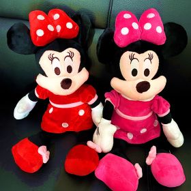 Disney'S New Classic Mickey Minnie Plush Toy Doll Mickey Mouse Animal Doll Pillow Toy Children'S Birthday Christmas Gift (Color: mini-2pcs, Height: 30CM)