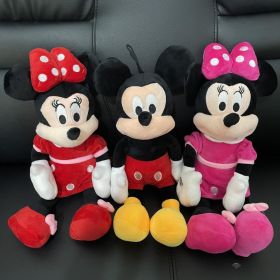 Disney'S New Classic Mickey Minnie Plush Toy Doll Mickey Mouse Animal Doll Pillow Toy Children'S Birthday Christmas Gift (Color: 3pcs, Height: 20CM)