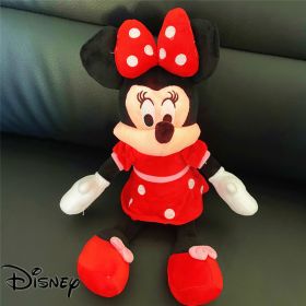 Disney'S New Classic Mickey Minnie Plush Toy Doll Mickey Mouse Animal Doll Pillow Toy Children'S Birthday Christmas Gift (Color: mini hong, Height: 30CM)