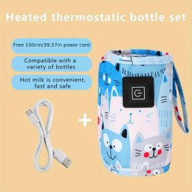 USB Milk Water Warmer; Travel Stroller Insulated Bag; Baby Nursing Bottle Heater; Newborn Infant Portable Bottle Feeding Warmer (Style: Style C)