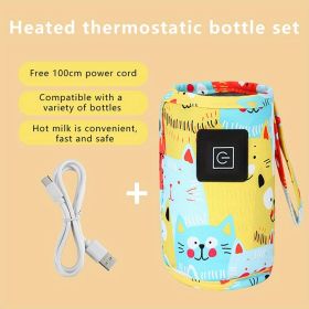 USB Milk Water Warmer; Travel Stroller Insulated Bag; Baby Nursing Bottle Heater; Newborn Infant Portable Bottle Feeding Warmer (Style: Style B)