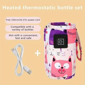 USB Milk Water Warmer; Travel Stroller Insulated Bag; Baby Nursing Bottle Heater; Newborn Infant Portable Bottle Feeding Warmer (Style: Style A)