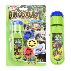 Projection Flashlight, Children Projector Light, Cute Cartoon Dinosaur Animal Space Night Photo Light, Bedtime Learning Fun Toys (Style: Dinosaur Set)