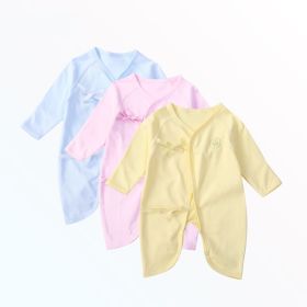 Baby 3-pack Bodysuit Pure Cotton Newborn Children's 0-6 Month Butterfly Romper Creeper (size: 66cm)