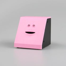Face Bank Intelligent Electric Detecting Piggy Bank;  Electric Depository; Money Jar (Color: pink)