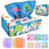 Montessori Toys For Baby Newborn Toddler Pulling Sensory Toys For Babies Reusable Washable Magic Tissue Box For Boys Girls Early Childhood Learning To