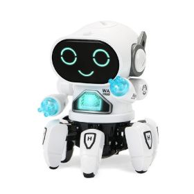 Electric; Intelligent; Six-clawed Robot; Colorful Lights; Music; Singing; Early Childhood Education; Boys And Girls; Darling Educational Toys (Color: White)