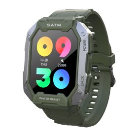 C20 smart watch new 5ATM three proof outdoor sports multi dial electronic step counting heart rate and blood oxygen monitoring (colour: green)