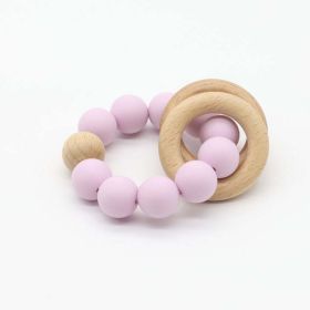 Baby Multicolor Chewable Teether Chain Soothing Chain (Color: Light Pink, Size/Age: Average Size (0-8Y))