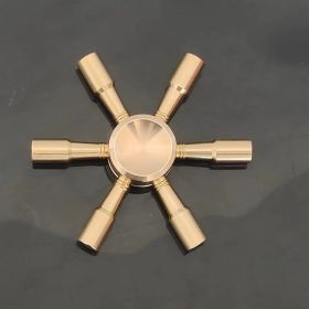 High-speed Spinning Metal Fidget Spinner Decompression Toy (material: Pure copper, Style: Model1)