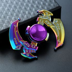 High-speed Spinning Metal Fidget Spinner Decompression Toy (material: Rainbow, Style: Model3)
