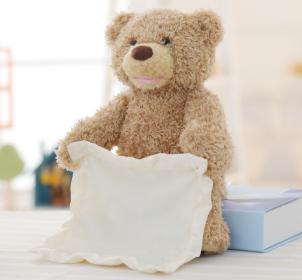 Plush Toy Scarf Bear Interactive Toy Cute Plush Bear (Quantity: Q1pc)