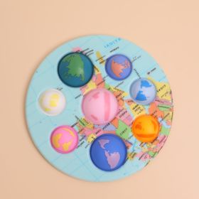Painted Eight Planets Bubble Fun Children's Educational Toys (Color: Eight Oceans)