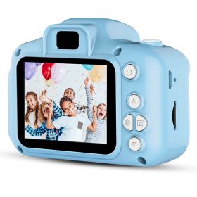 Kids Digital Camera w/ 2.0' Screen 12MP 1080P FHD Video Camera 4X Digital Zoom Games (Color: Blue)