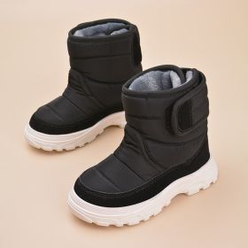 Fashion Personality Children's Snow Boots (Option: Black-22)