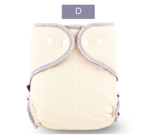 Super Absorbent Linen Cotton Diapers Coffee Fiber (Color: Purple)