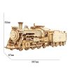 3D Wooden Puzzle Toy Assembly Locomotive Model Building