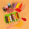 Baby Simulation BBQ Pretend Play Kitchen Kid Toy Cookware Cooking Food Barbecue Role Play DIY Educational Gifts for Children ZLL