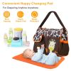 Baby Nappy Diaper Bags Mummy Diaper Duffel Shoulder Bags with Wipeable Diaper Changing Pad Transparent Bag Travel Tote Handbags For Overnights
