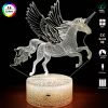 16 Colors Children 3D Illusion Bedside Lamp Remote Control Night Light For Kids 2 3 4 5 6 7 8-12 Year Old; Birthday Gifts For Boys; Home Decorations