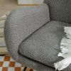 Rocking Chair - with rubber leg and cashmere fabric;  suitable for living room and bedroom