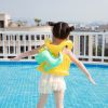 Kids Life Jacket; Kids Swim Vest with Angel Wings Toddler Portable Inflatable Swan Swimming Ring with Adjustable Safety Buckle