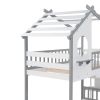 Twin Bunk Bed; House Bed; Storage and Guard Rail