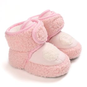 Winter Baojia Velvet Cotton Shoes (Option: Pink-1 Yard)