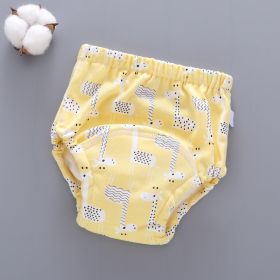 Waterproof And Leak-proof Cotton Washable Baby Urine Barrier (Option: Giraffe-M)