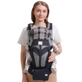 Front And Rear Dual-use Baby Carrier For Mother And Baby (Color: Navy Blue)