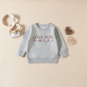 Children's Clothing Spring Boys' Top Letter Sweater Baby Romper (Option: Sweater-80cm)