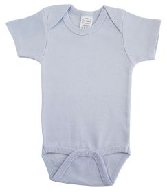 Interlock Blue Short Sleeve Onezie (Color: Blue, size: Newborn)