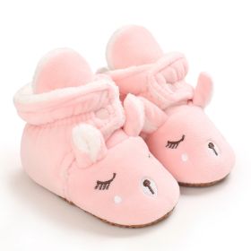 Fashion Winter Thermal Baby Shoes (Option: Pink-12cm)