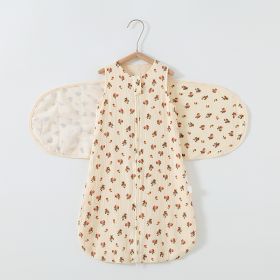 Baby Sleeping Bag Vest Cotton Gauze 4 Layers Bellyband Anti-startle Gro-bag (Option: Xiaotaohong Vest Wings-S0 June)