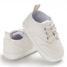 Soft Sole Baby Toddler Shoes (Option: White-12cm)