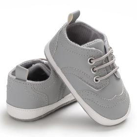 Soft Sole Baby Toddler Shoes (Option: Gray-12cm)