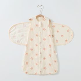 Baby Sleeping Bag Vest Cotton Gauze 4 Layers Bellyband Anti-startle Gro-bag (Option: Pink Rabbit Vest Wings-M6 12month)