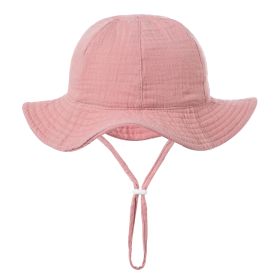 Baby Cotton Basin Bucket Hat (Option: Rubber Powder-Suitable For 0to12 Months Baby)