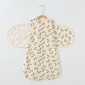 Baby Sleeping Bag Vest Cotton Gauze 4 Layers Bellyband Anti-startle Gro-bag (Option: Panda Vest Wings-L12 1 8month)