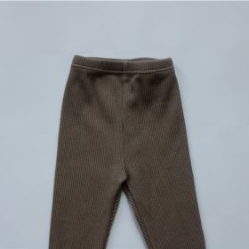 Children's Pants Stretch Boy Pants Base (Option: Cocoa Color-130cm)