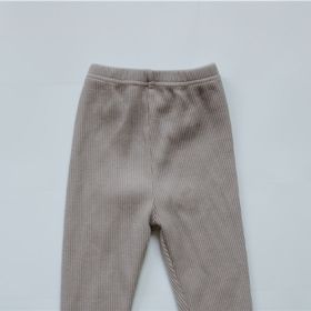 Children's Pants Stretch Boy Pants Base (Option: Light purple-110cm)
